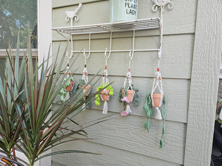Crochet Mini Hanging Plants