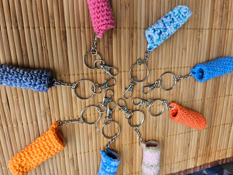 Crochet Lip Balm Keychain Bag Charms