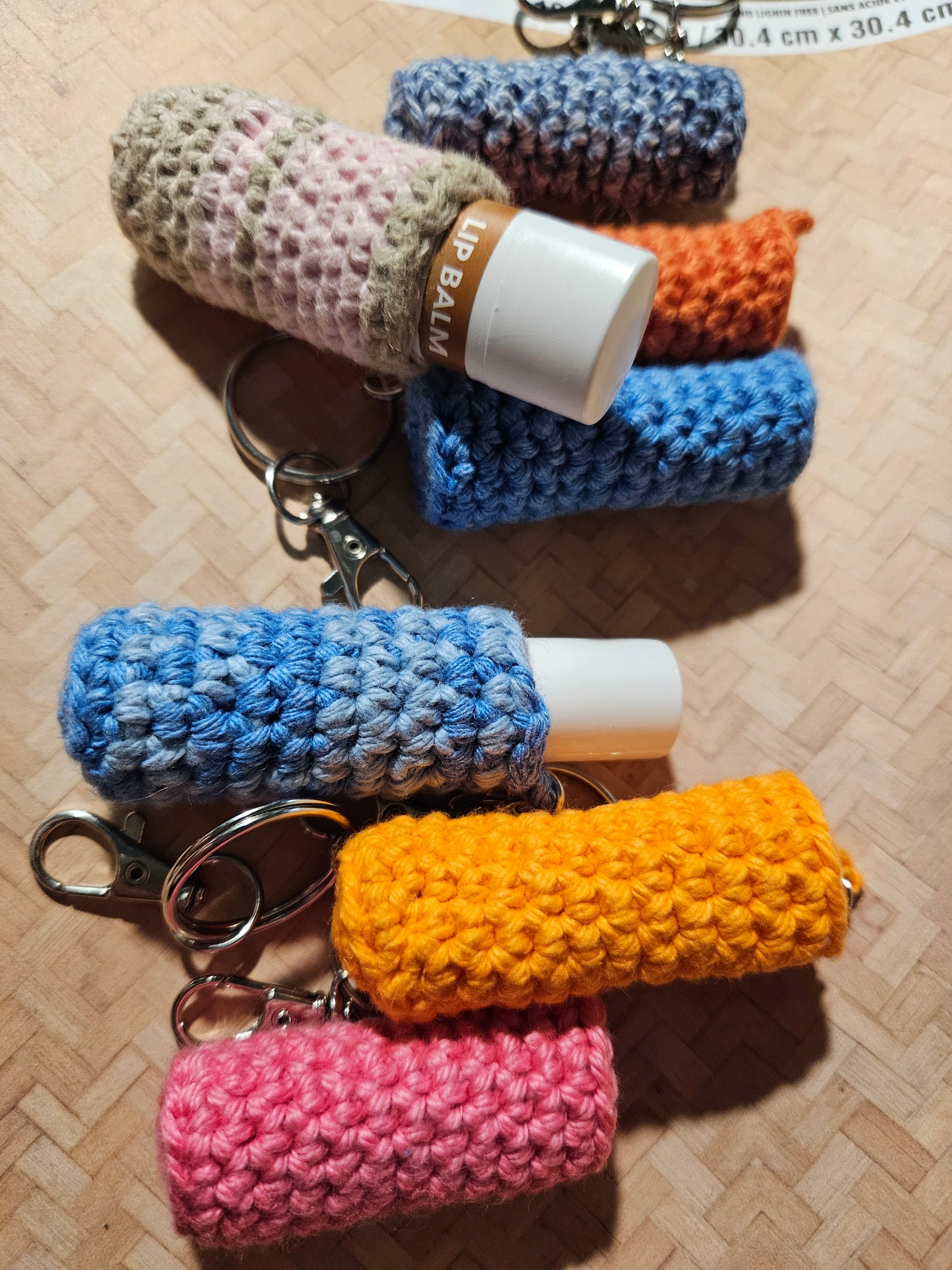 Pattern: Simple Crochet Lip Balm Keychain or Bag Charm