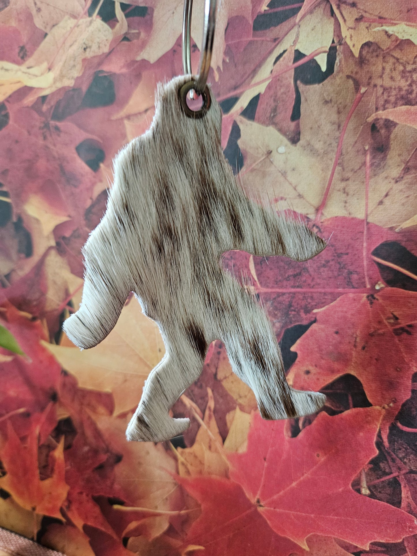 Big Foot Keychain - Leather
