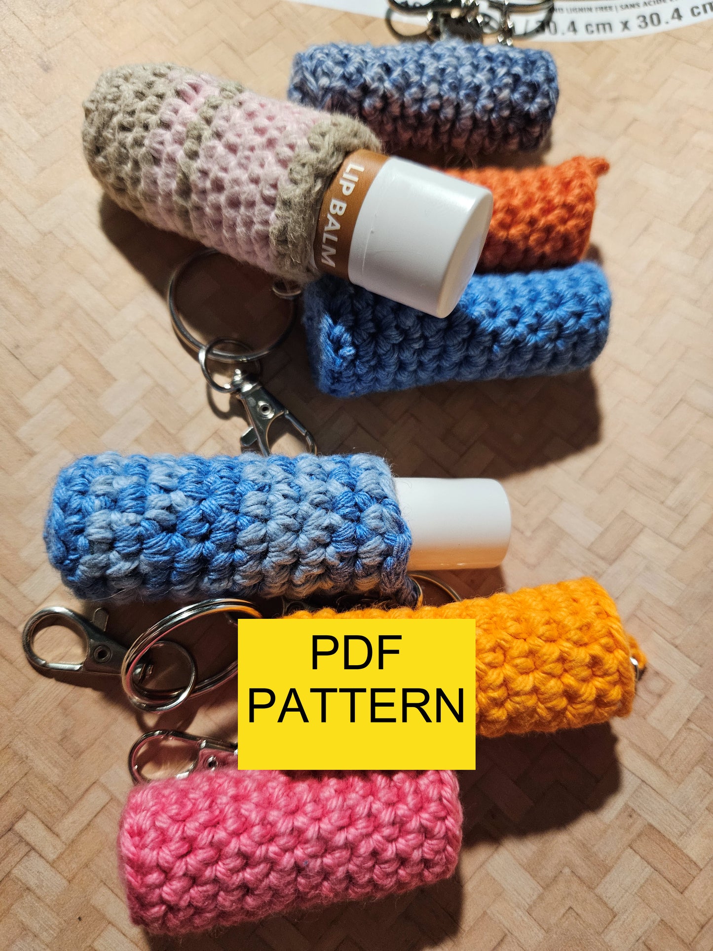 Pattern: Simple Crochet Lip Balm Keychain or Bag Charm